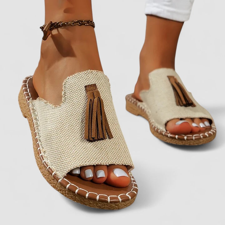 Clair™ | Leena - Sandales Orthopédiques Plates et Confortables