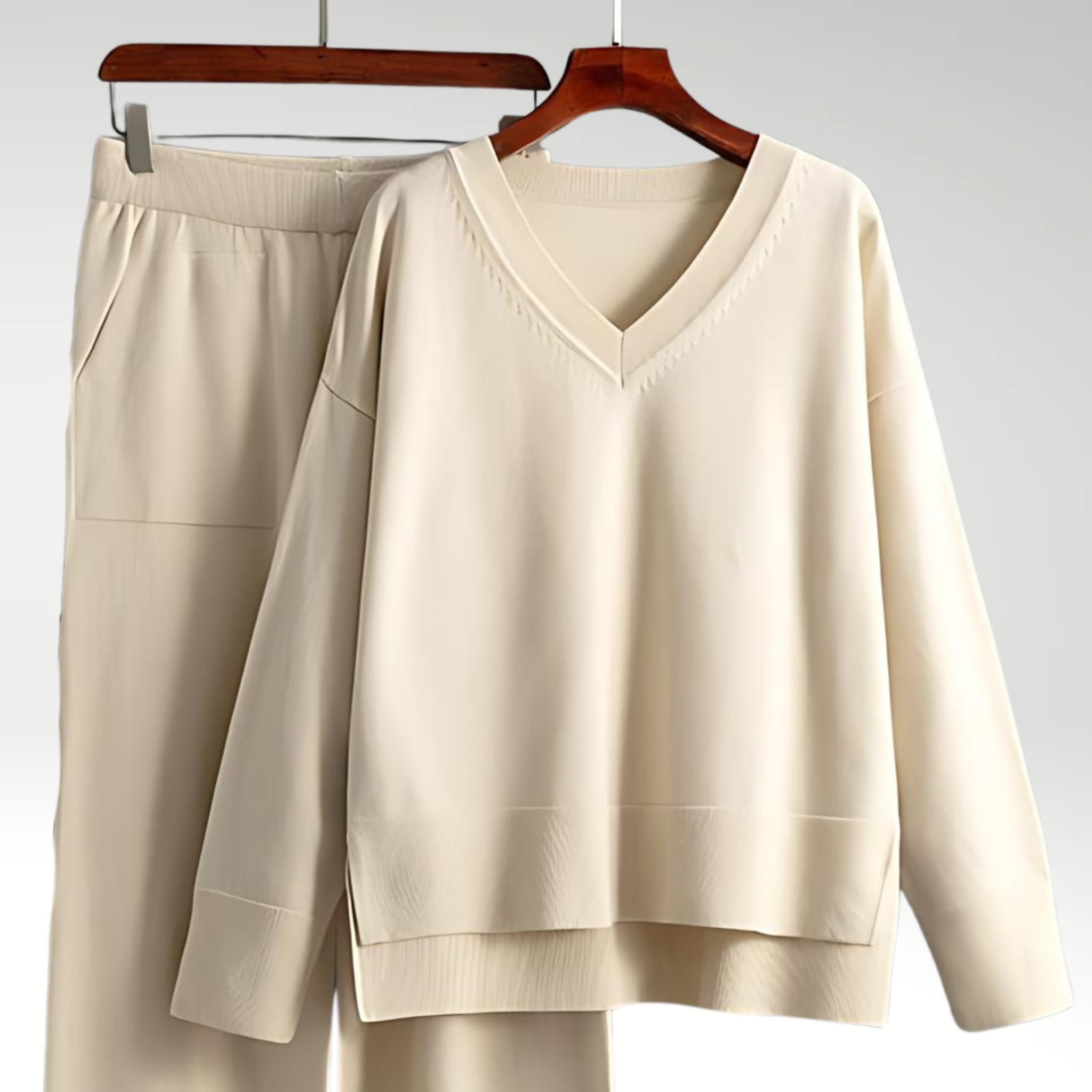 Clair™ | Luxe V-Neck Two Piece Set