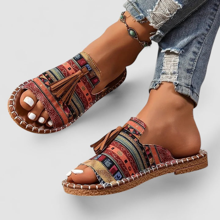 Clair™ | Leena - Sandales Orthopédiques Plates et Confortables