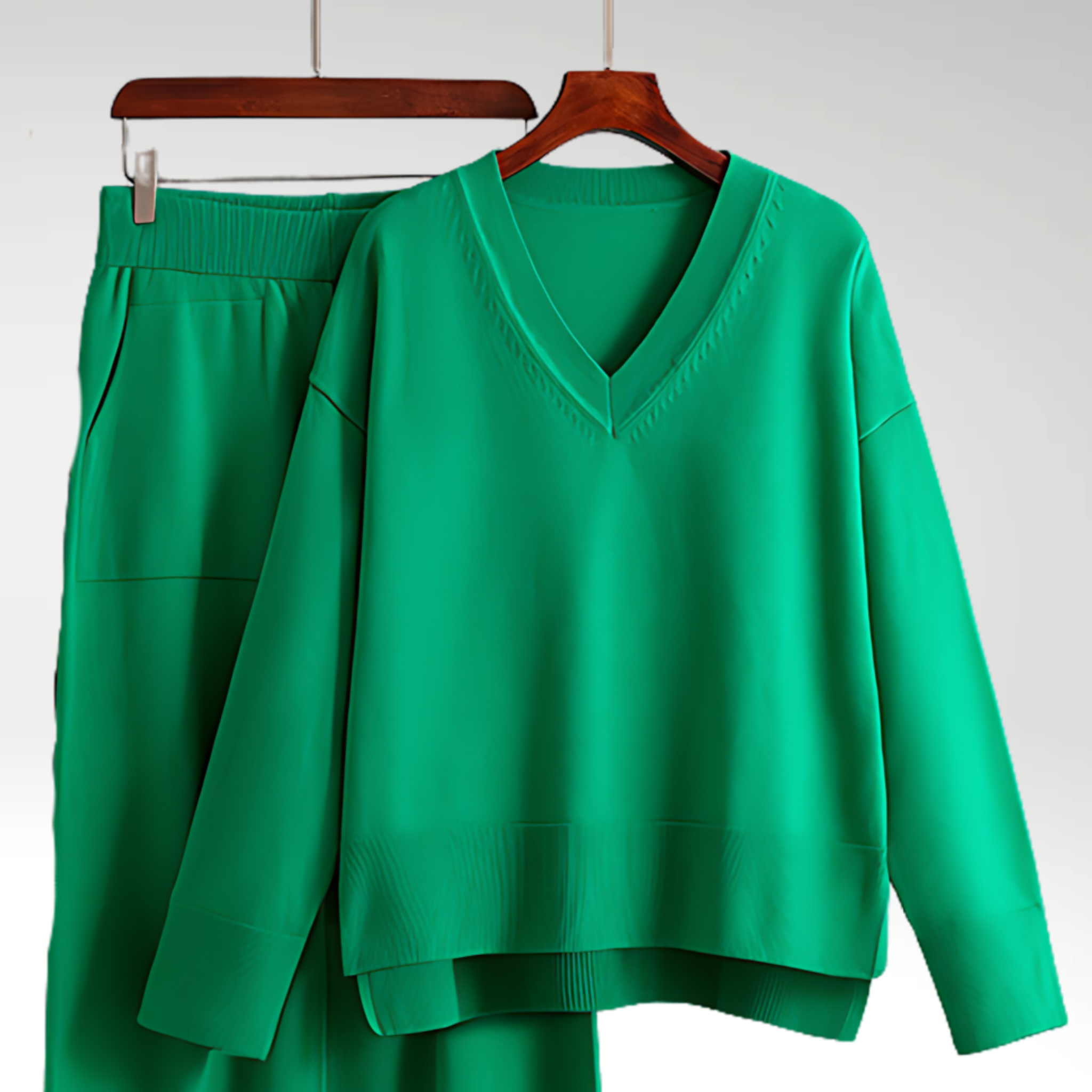 Clair™ | Luxe Ensemble deux pièces col V