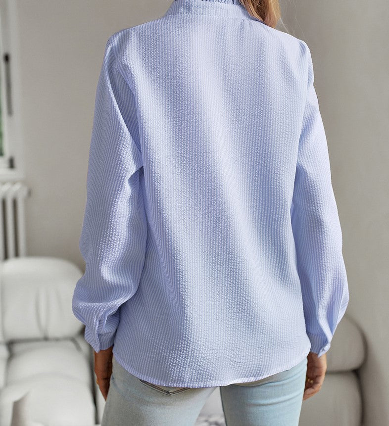 Alicia – Blouse Élégante à Rayures