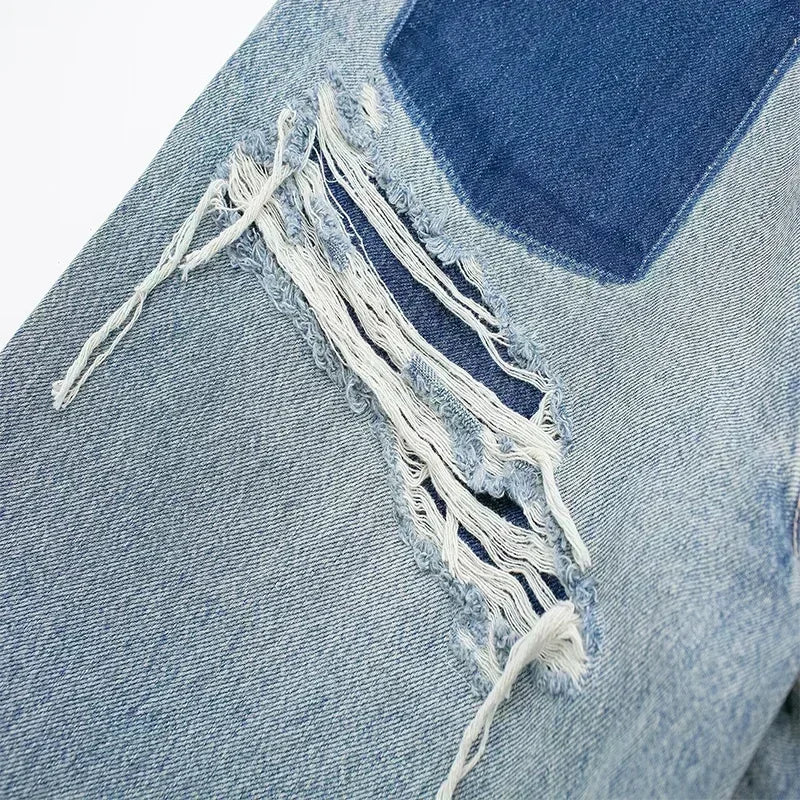 Clair ™ | Jean Patchwork Destroyed