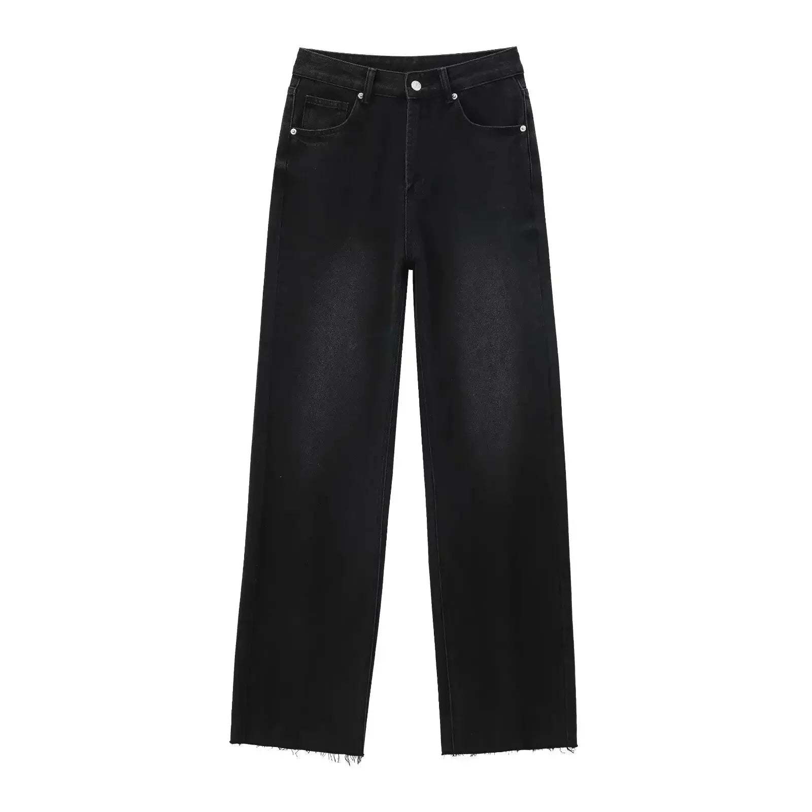 Clair ™ | Jean Noir Élégant à Finition Brute
