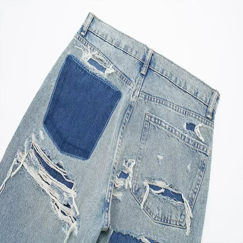Clair ™ | Jean Patchwork Destroyed