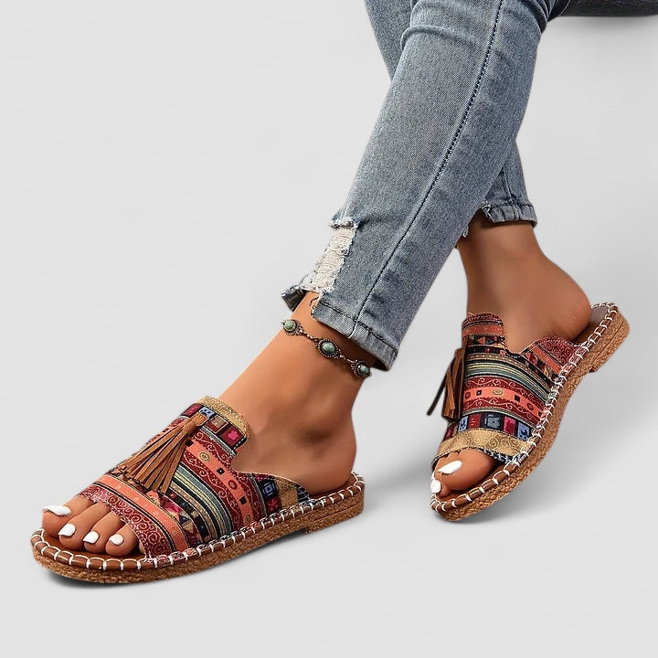 Clair™ | Leena - Sandales Orthopédiques Plates et Confortables