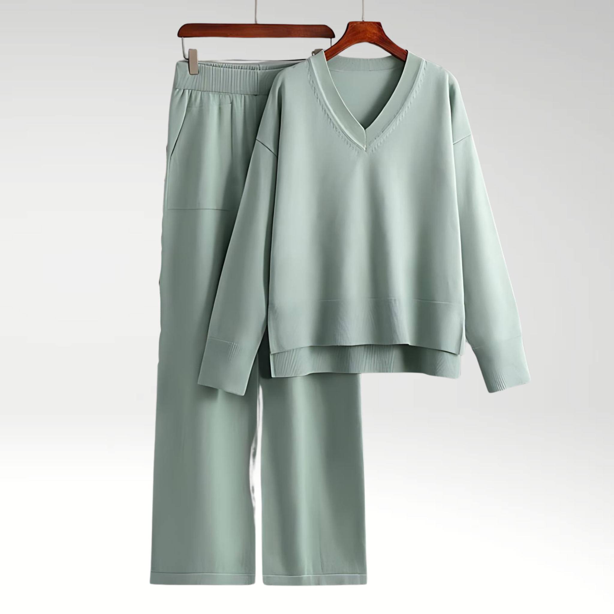Clair™ | Luxe V-Neck Two Piece Set