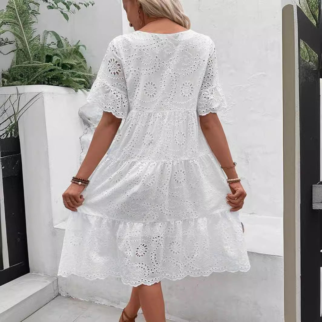 Clair Paris ™ | Robe Brodée Volants