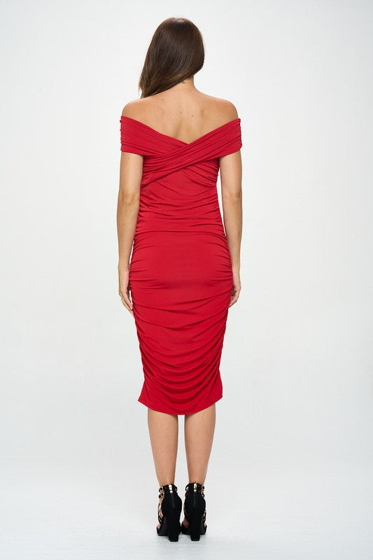 Clair™ | Robe en Satin Épaules Dénudées