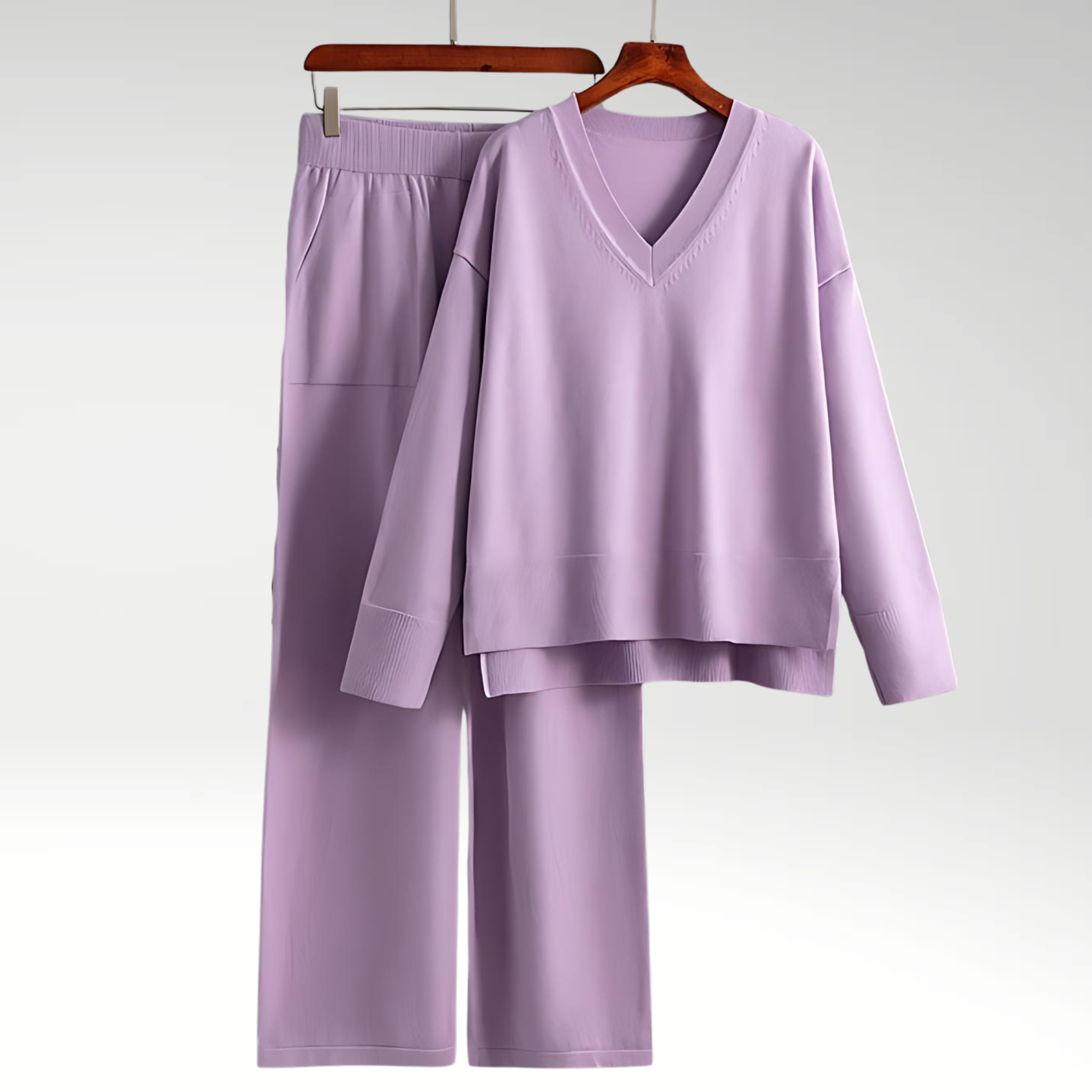 Clair™ | Luxe V-Neck Two Piece Set