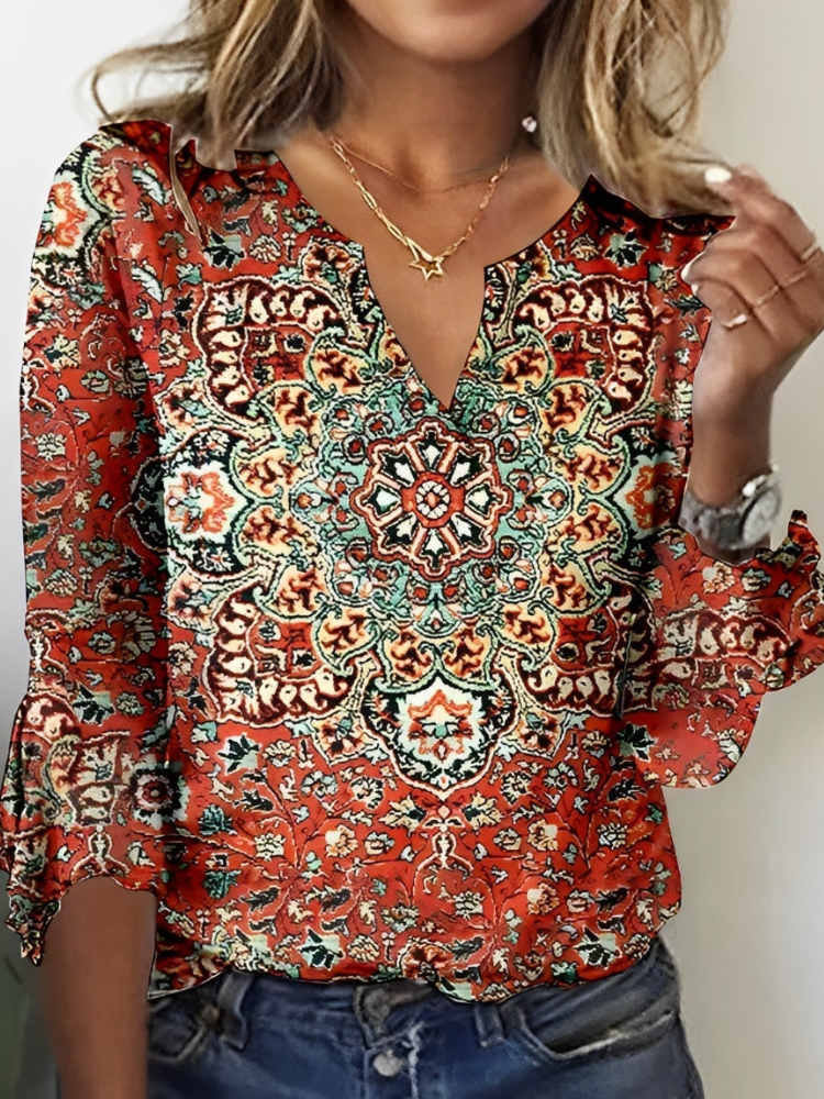 Clair Paris ™ | Top imprimé coloré