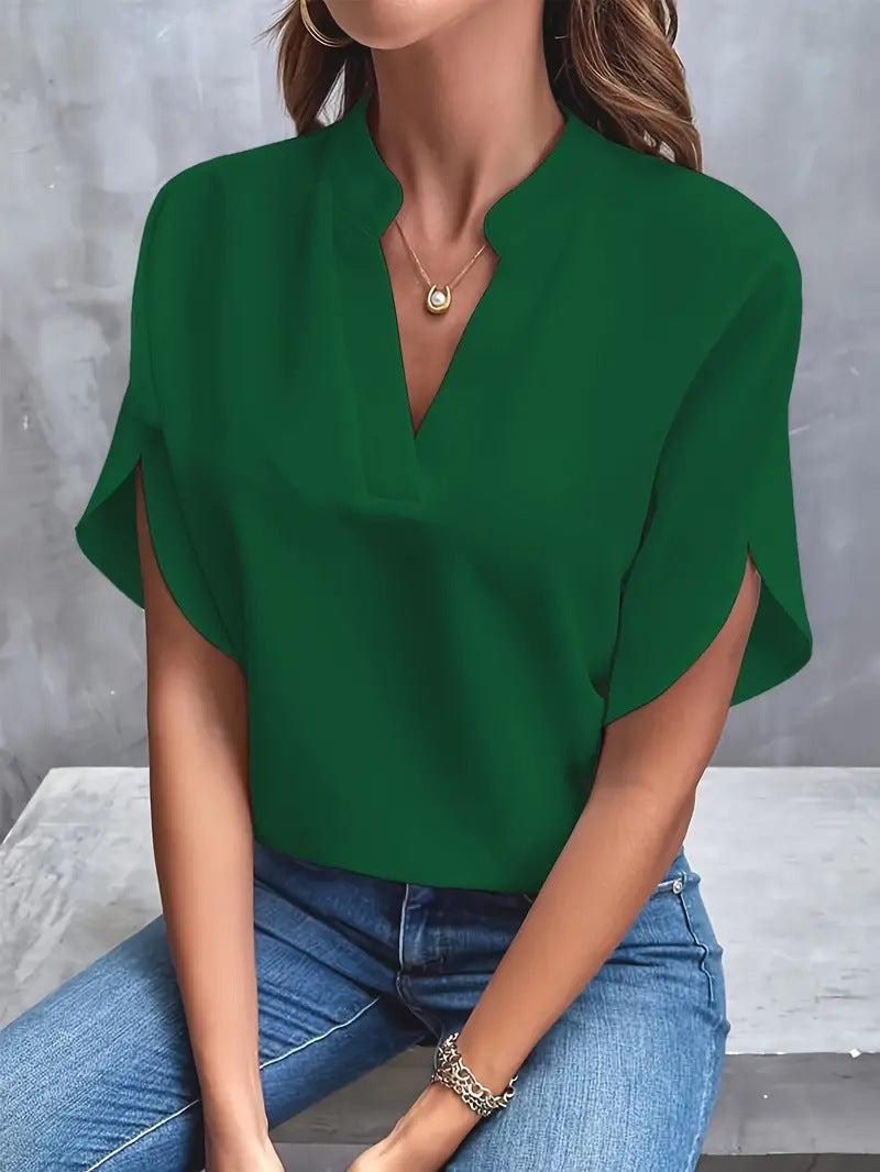 Aiva – Blouse à Manches Courtes