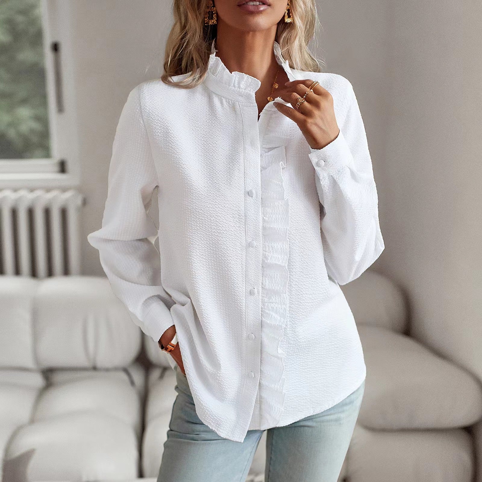 Alicia – Blouse Élégante à Rayures