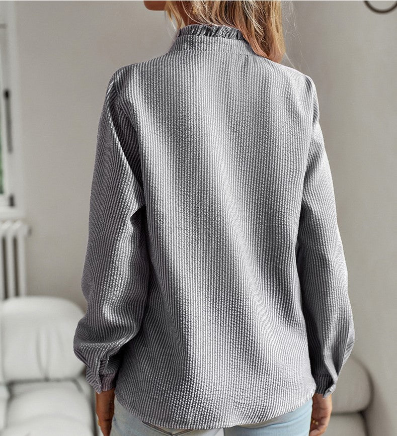 Alicia – Blouse Élégante à Rayures